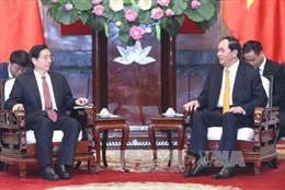 Chủ tịch nước Trần Đại Quang tiếp Bộ trưởng Công an Trung Quốc 